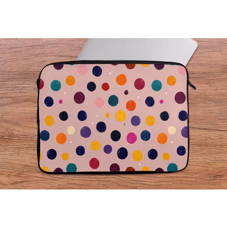 Laptophoes - Cirkels - Patroon - Kleurrijk — 2