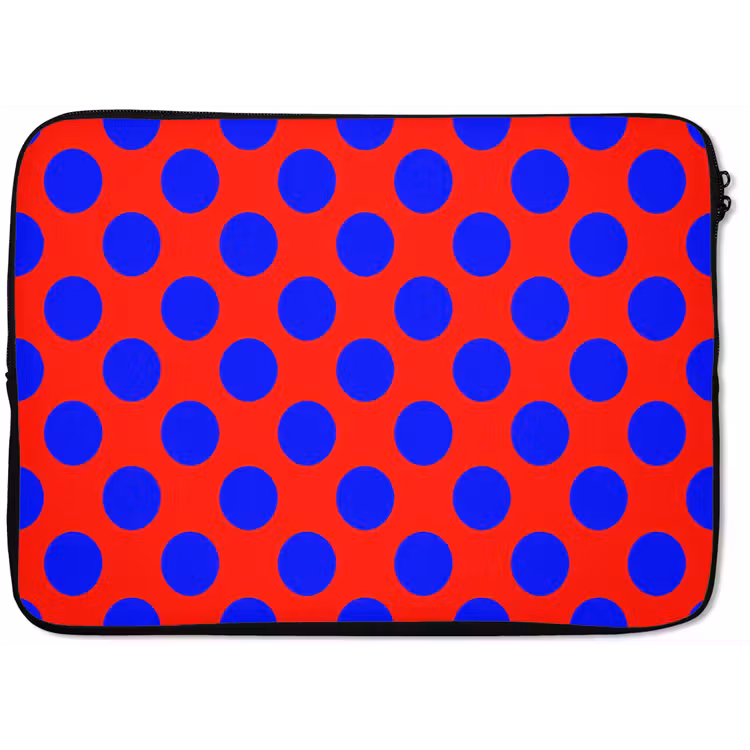 Laptophoes - Dots - Klassiek - Rood — 1