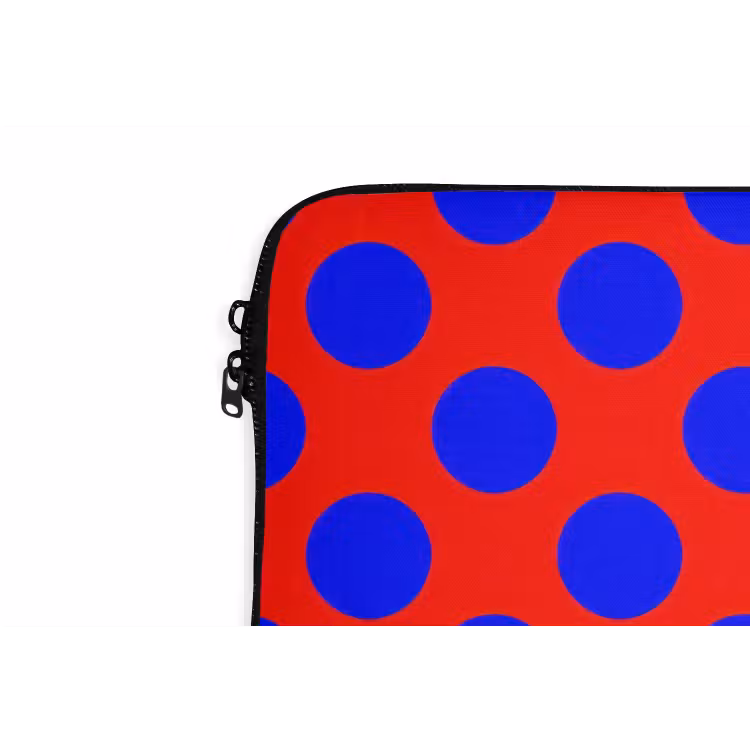 Laptophoes - Dots - Klassiek - Rood — 6