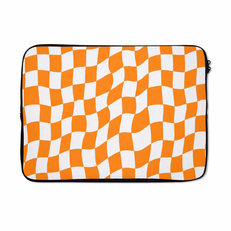 Laptophoes - Golvend - Patroon - Oranje — 5