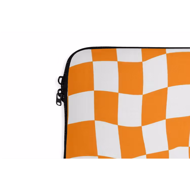Laptophoes - Golvend - Patroon - Oranje — 6