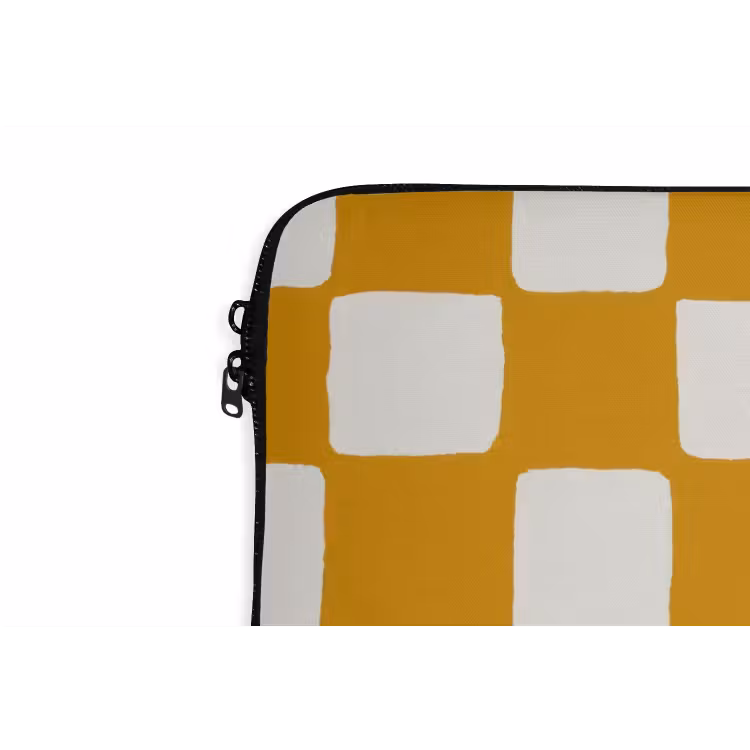 Laptophoes - Grafisch - Patroon - Oker — 6