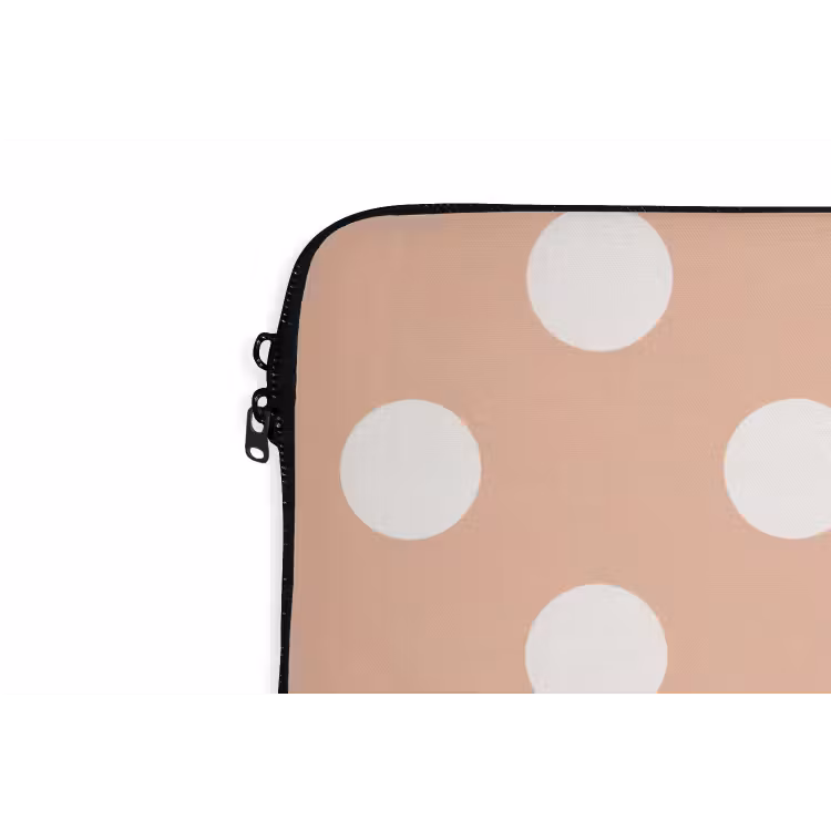 Laptophoes - Klassiek - Polka - Perzik — 6