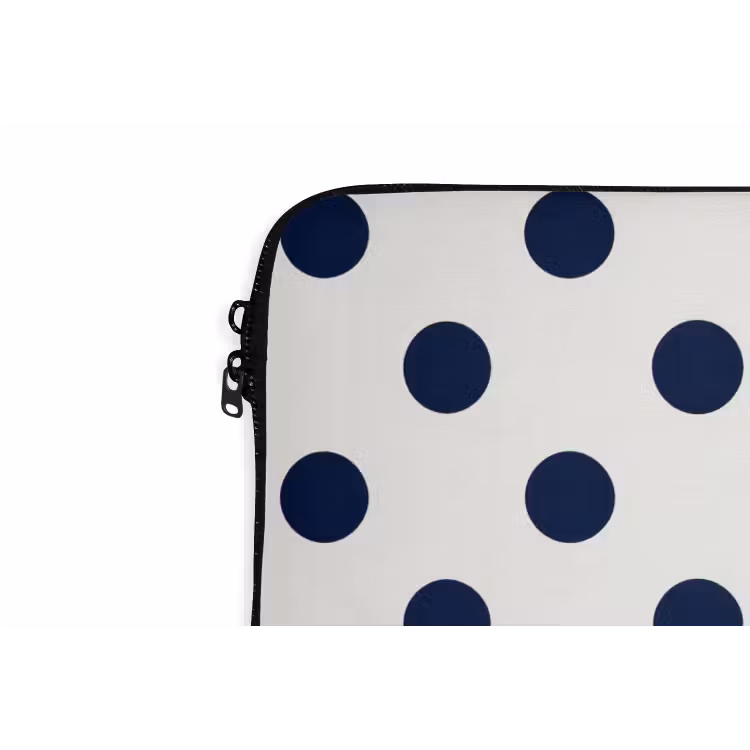 Laptophoes - Klassiek - Stippen - Blauw — 6