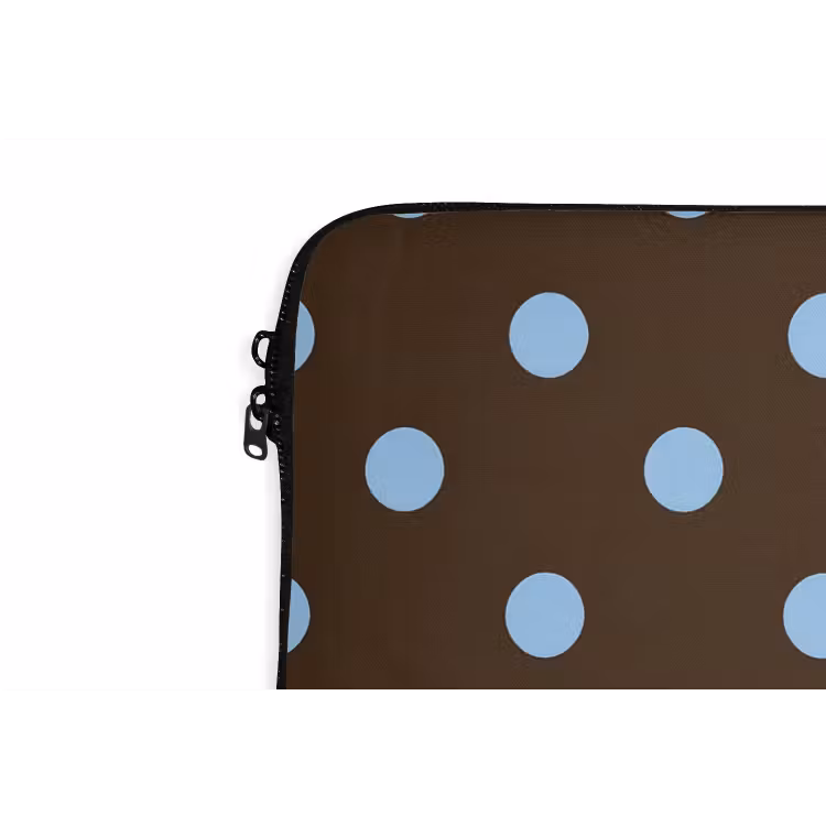 Laptophoes - Klassiek - Stippen - Bruin — 6