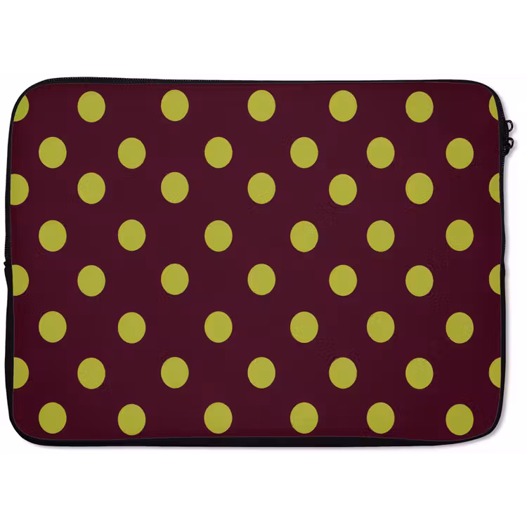 Laptophoes - Klassiek - Stippen - Groen — 1