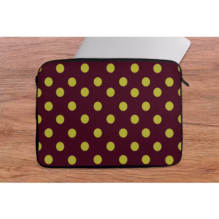 Laptophoes - Klassiek - Stippen - Groen — 2