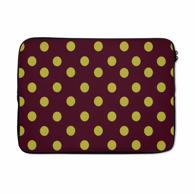 Laptophoes - Klassiek - Stippen - Groen — 5