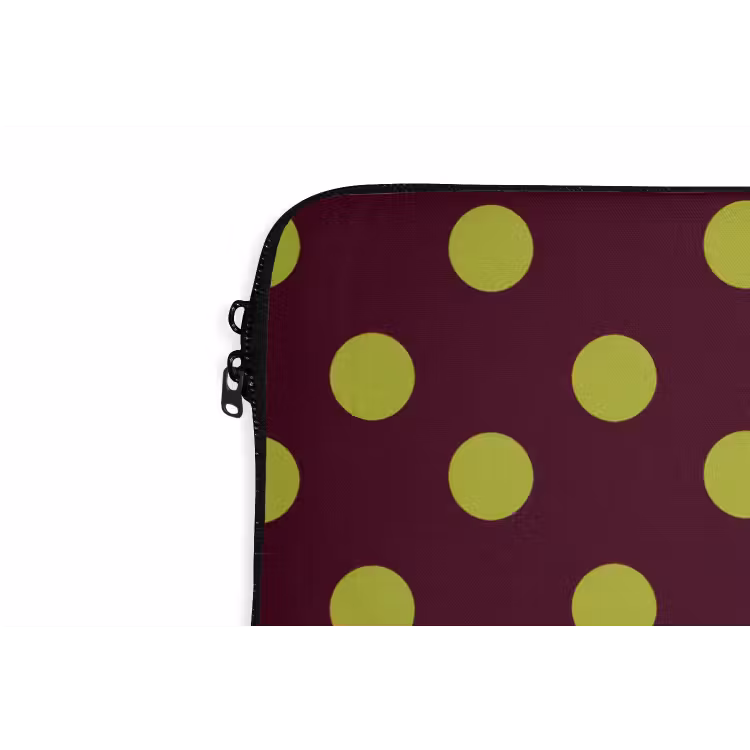 Laptophoes - Klassiek - Stippen - Groen — 6