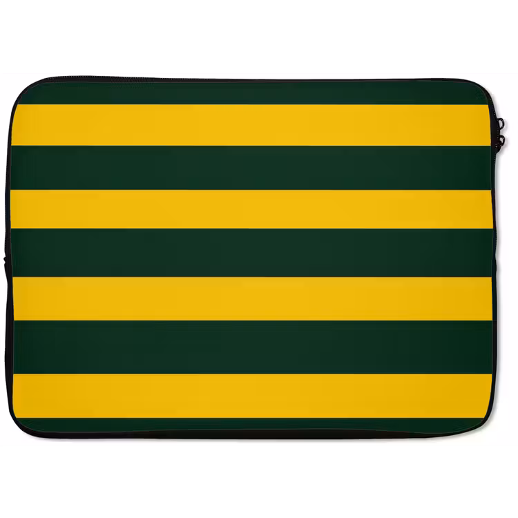 Laptophoes - Klassiek - Strepen - Groen — 1