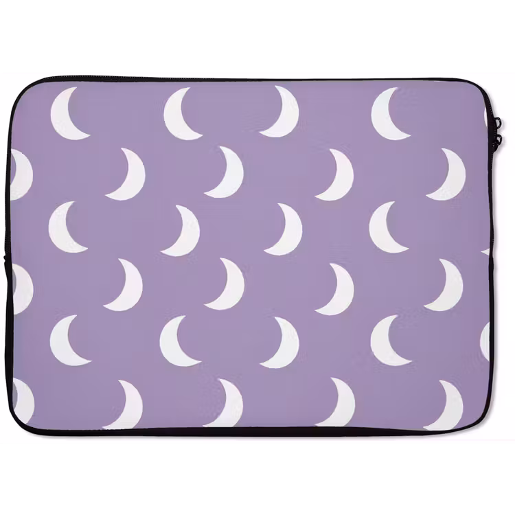 Laptophoes - Manen - Patroon - Paars — 1