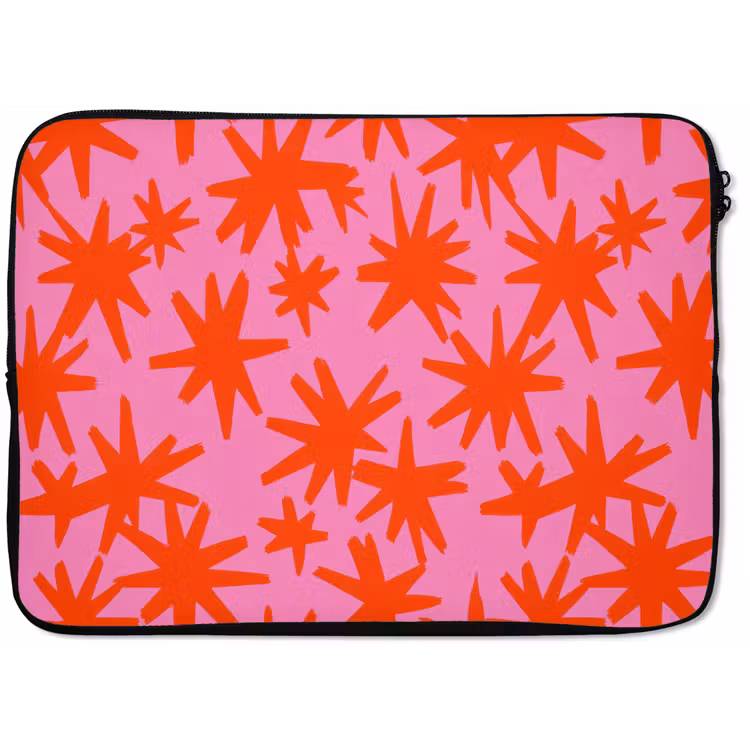 Laptophoes - Modern - Sterren - Roze — 1