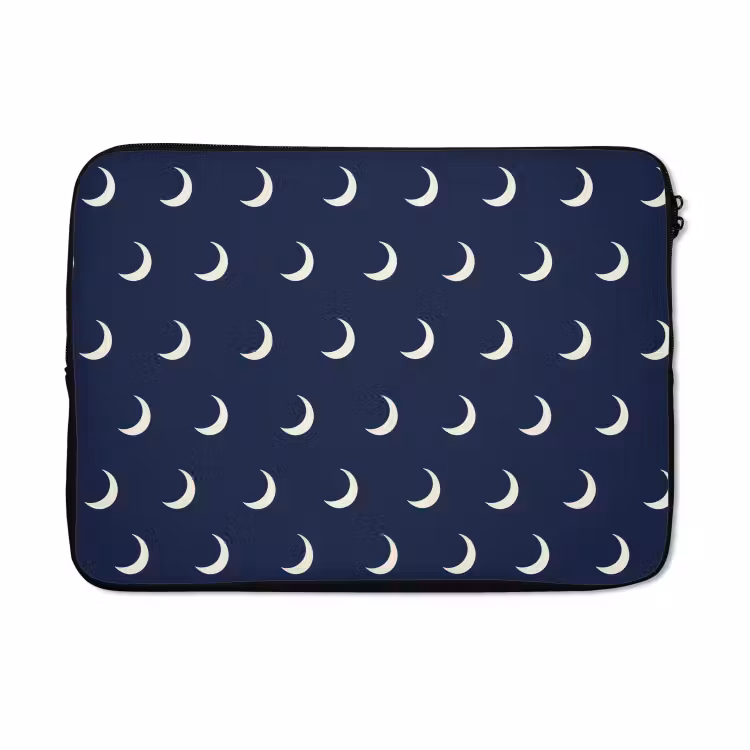 Laptophoes - Patroon - Manen - Blauw — 5