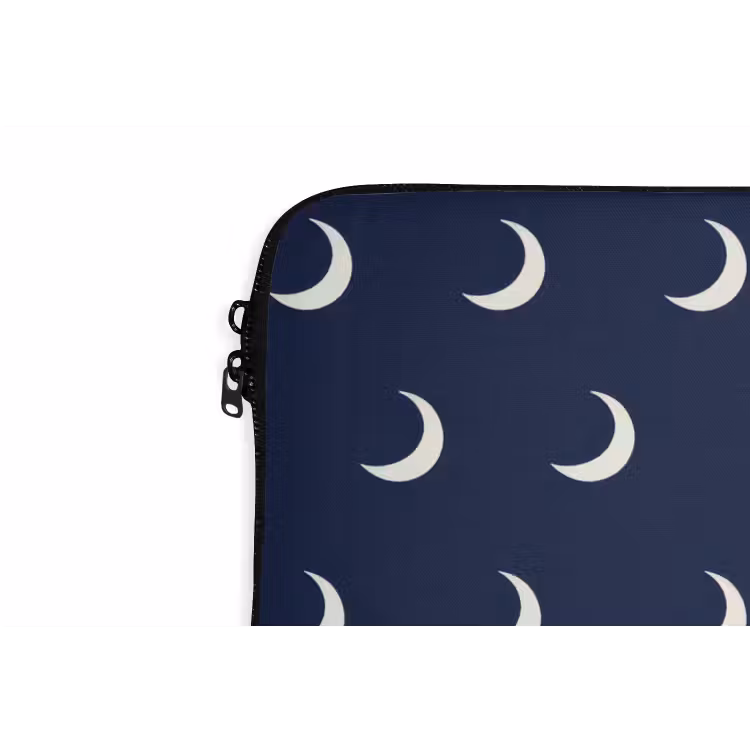 Laptophoes - Patroon - Manen - Blauw — 6