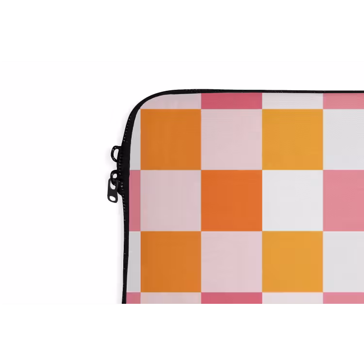 Laptophoes - Patroon - Vierkant - Roze — 6