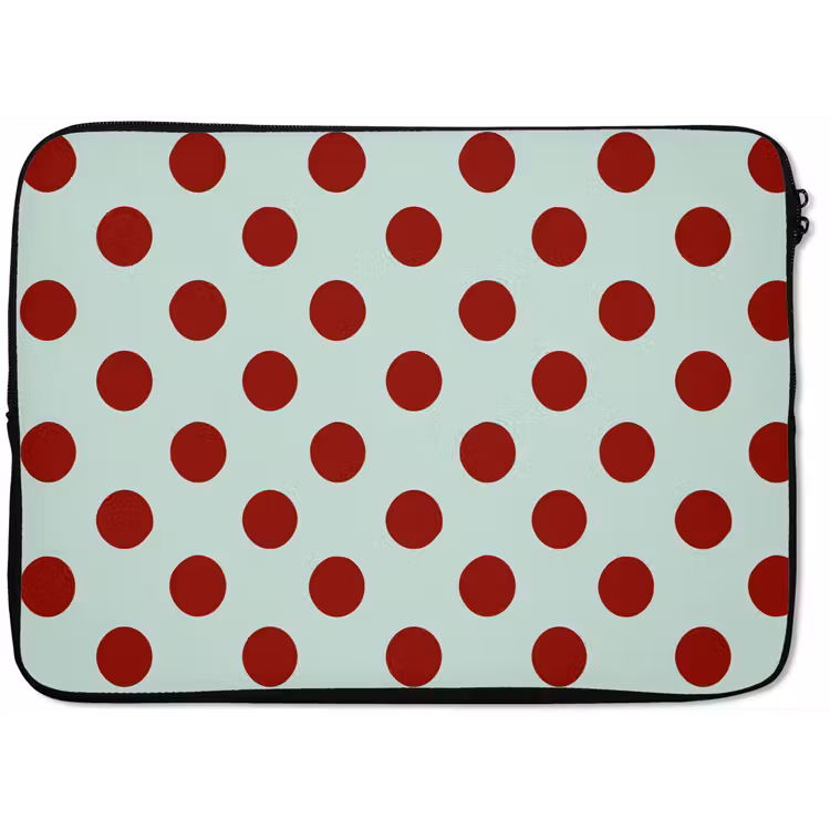 Laptophoes - Polka - Dots - Rood — 1