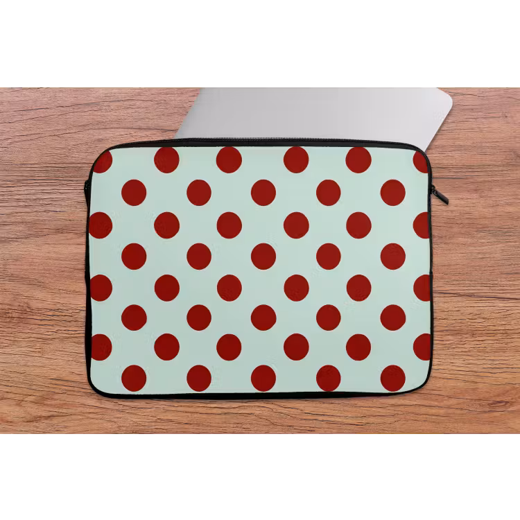 Laptophoes - Polka - Dots - Rood — 2