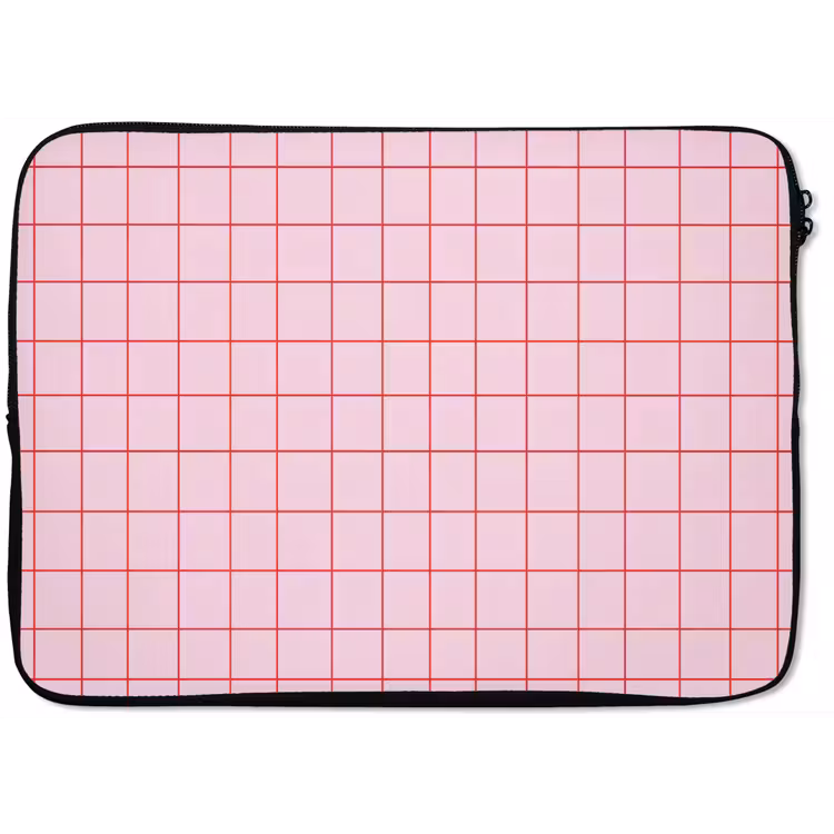 Laptophoes - Raster - Patroon - Roze — 1