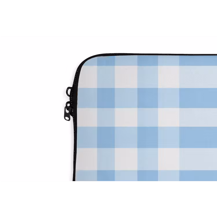 Laptophoes - Ruit - Patroon - Blauw — 6
