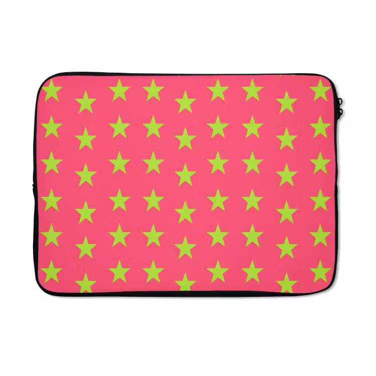 Laptophoes - Sterren - Patroon - Roze — 5
