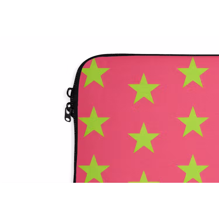 Laptophoes - Sterren - Patroon - Roze — 6
