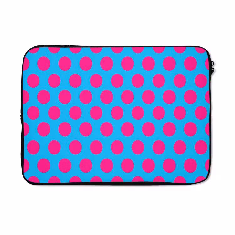 Laptophoes - Stippen - Klassiek - Roze — 5