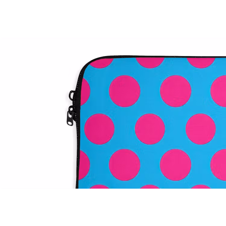 Laptophoes - Stippen - Klassiek - Roze — 6