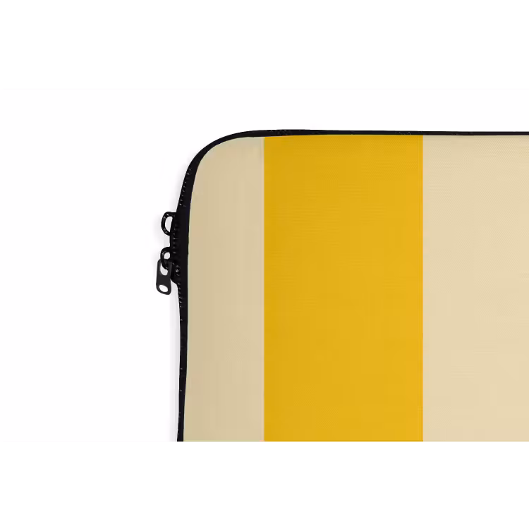 Laptophoes - Strepen - Klassiek - Geel — 6