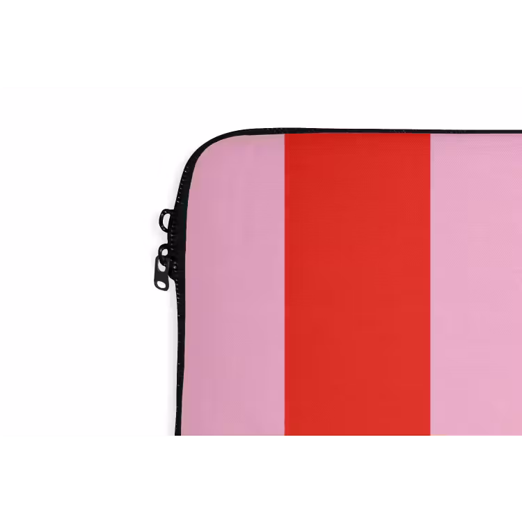 Laptophoes - Strepen - Klassiek - Roze — 6