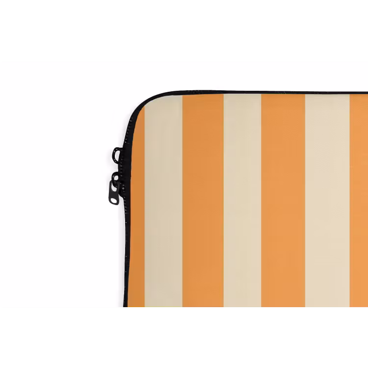 Laptophoes - Strepen - Patroon - Oranje — 6