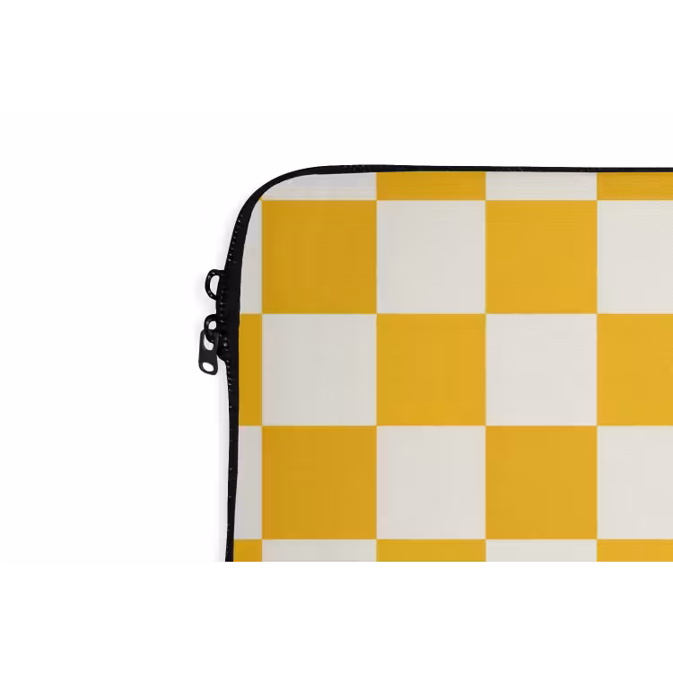 Laptophoes - Traditioneel - Patroon - Geel — 6