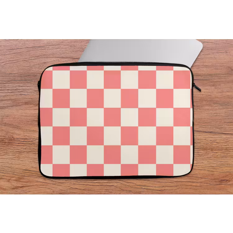 Laptophoes - Traditioneel - Patroon - Roze — 2