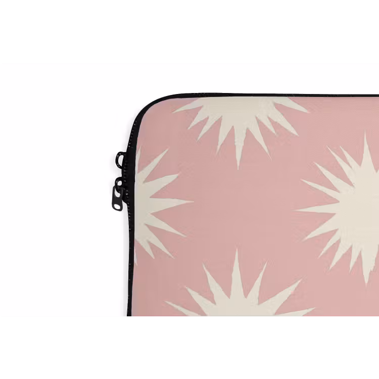 Laptophoes - Zonnen - Patroon - Roze — 6