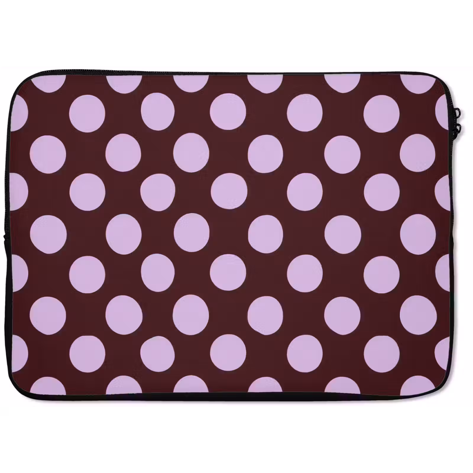 Laptophoes - Klassiek - Stippen - Paars — 1