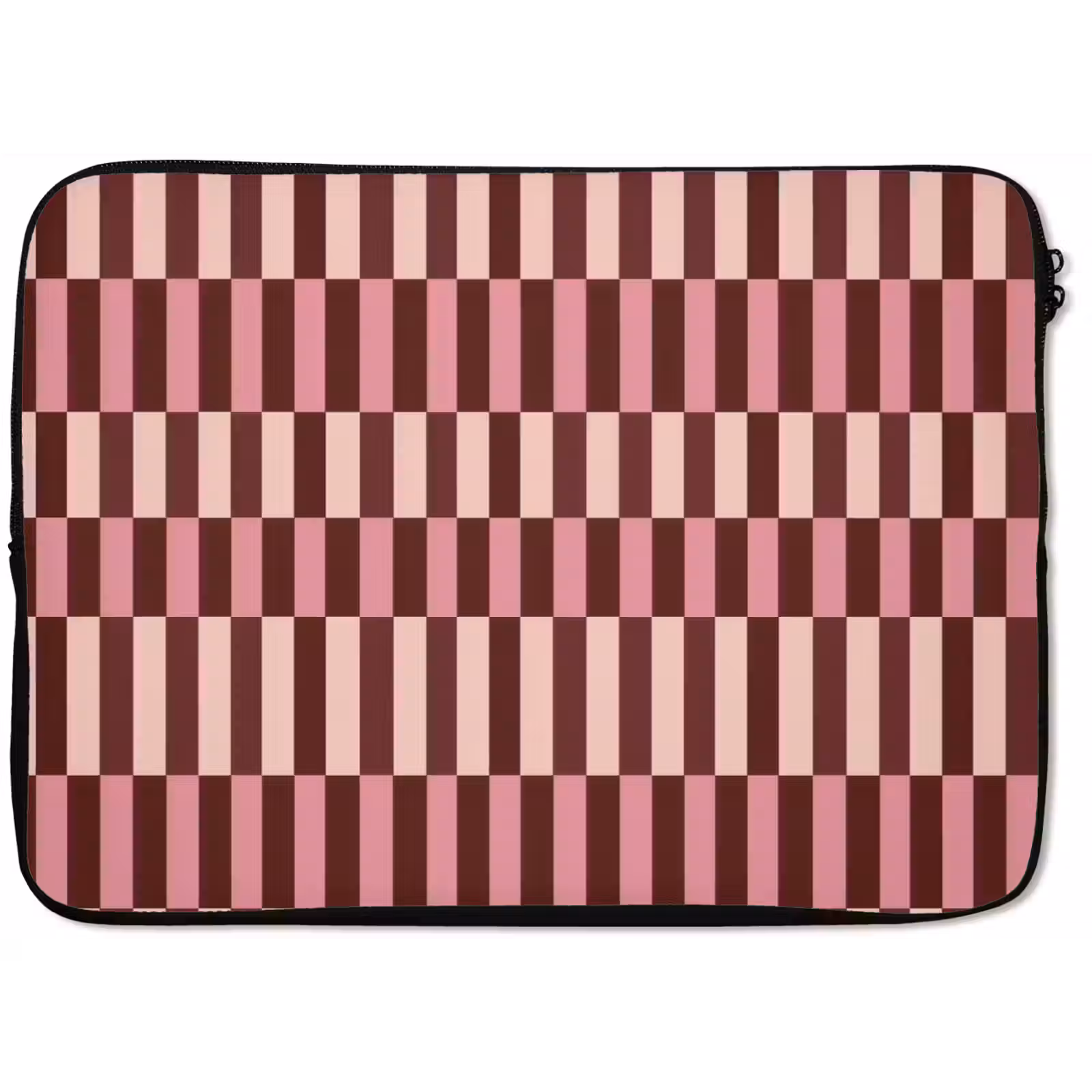 Laptophoes - Roze - Rood - Blokjes — 1