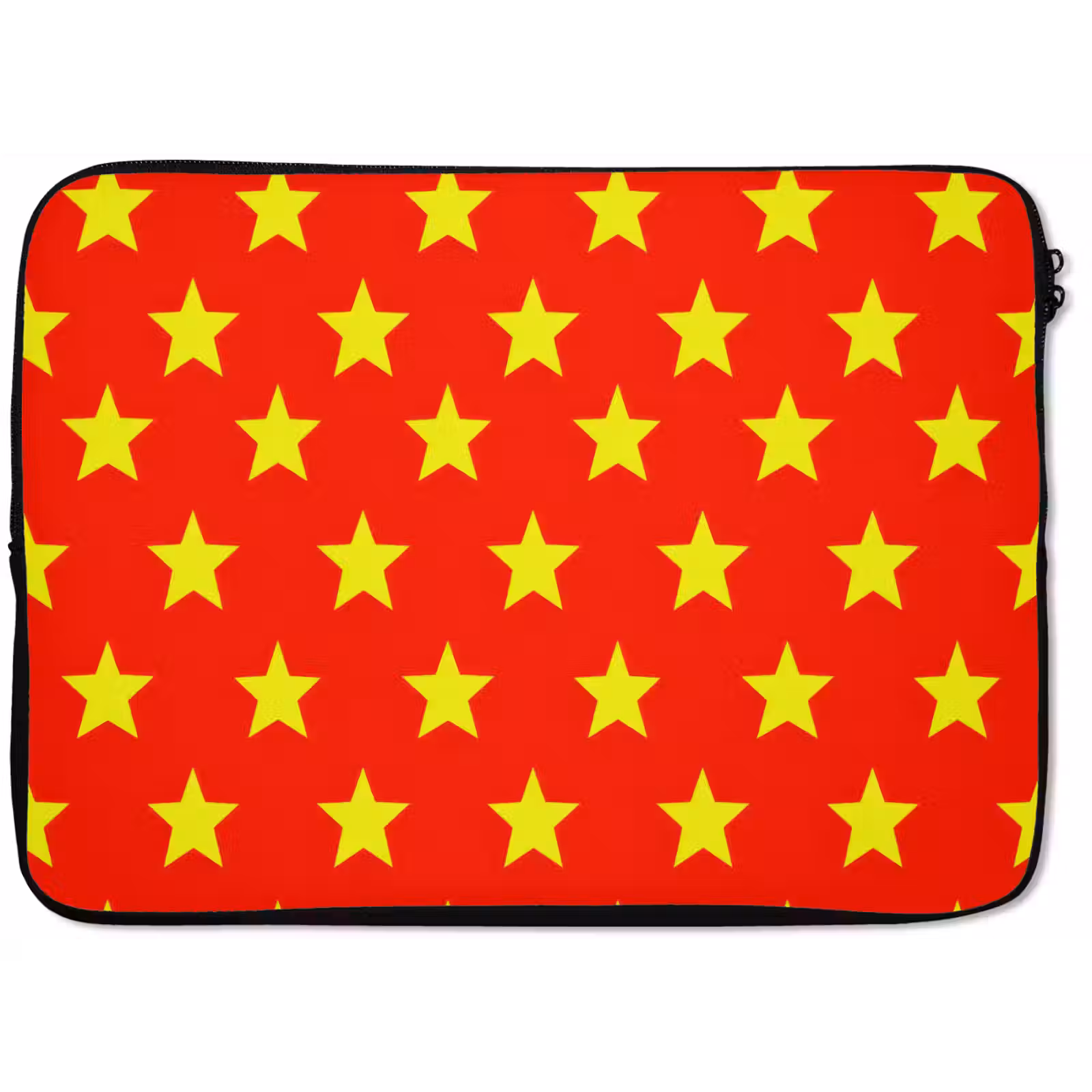 Laptophoes - Ster - Patroon - Geel — 1