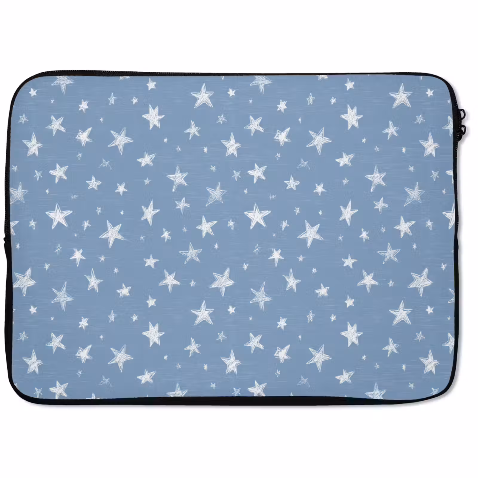Laptophoes - Sterretjes - Patroon - Blauw — 1