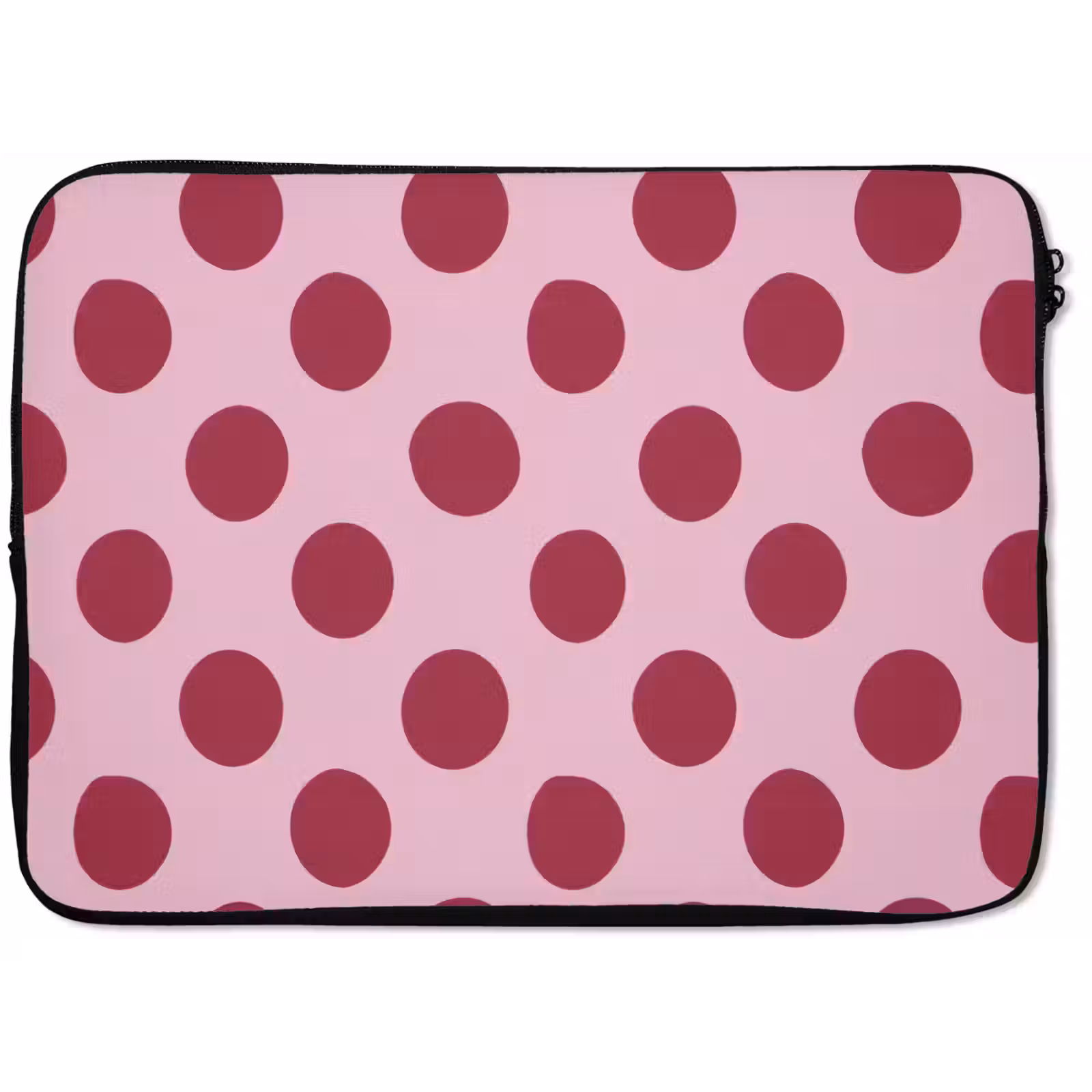 Laptophoes - Stippen - Patroon - Bordeaux — 1