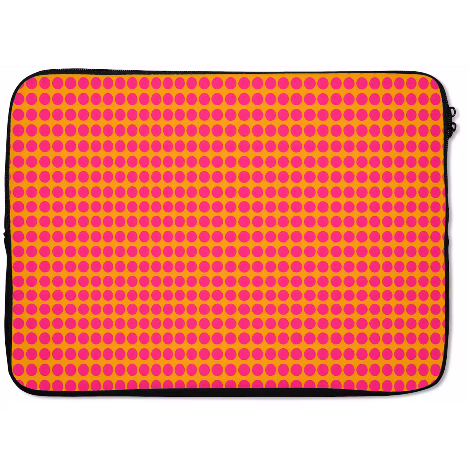 Laptophoes - Stippen - Patroon - Oranje — 1