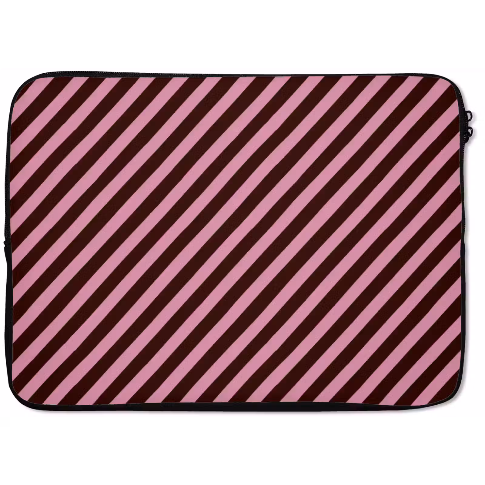 Laptophoes - Strepen - Roze - Bruin — 1