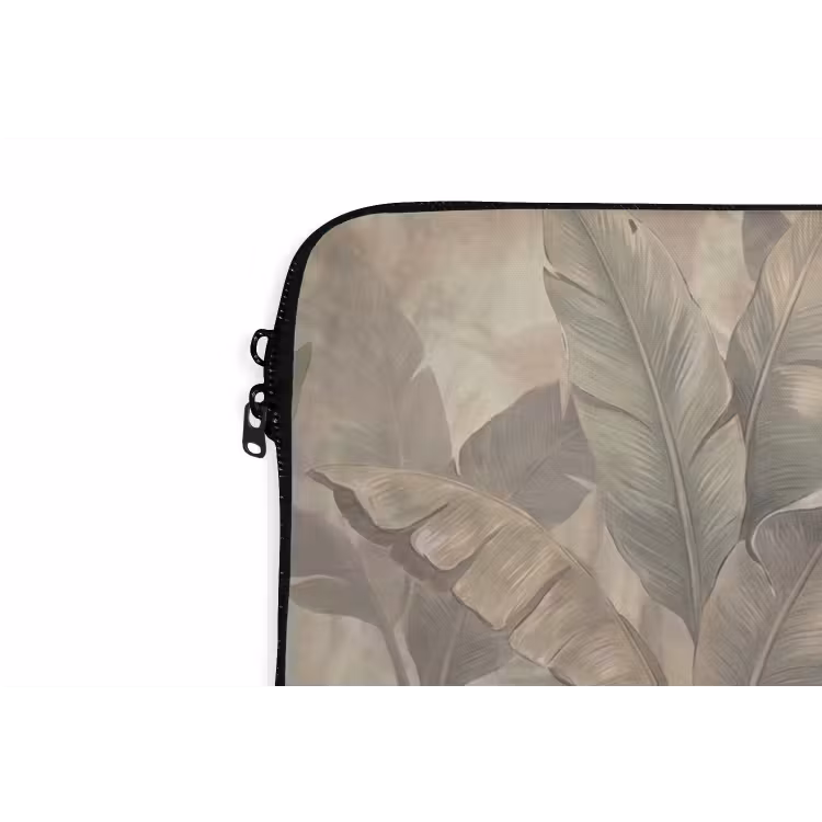 Laptophoes - Bladeren - Tropisch - Natuur - Modern - Beige — 6