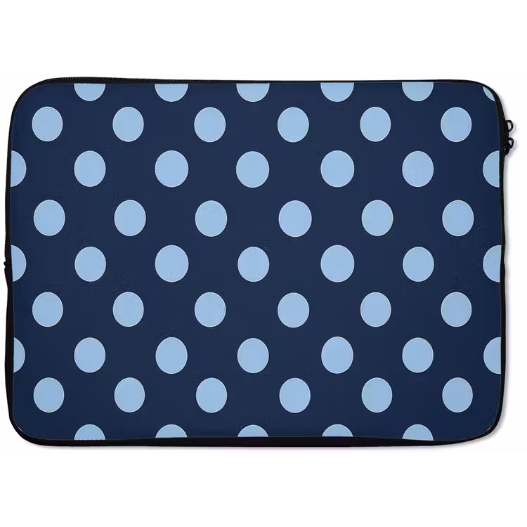 Laptophoes - Klassiek - Dots - Blauw — 1