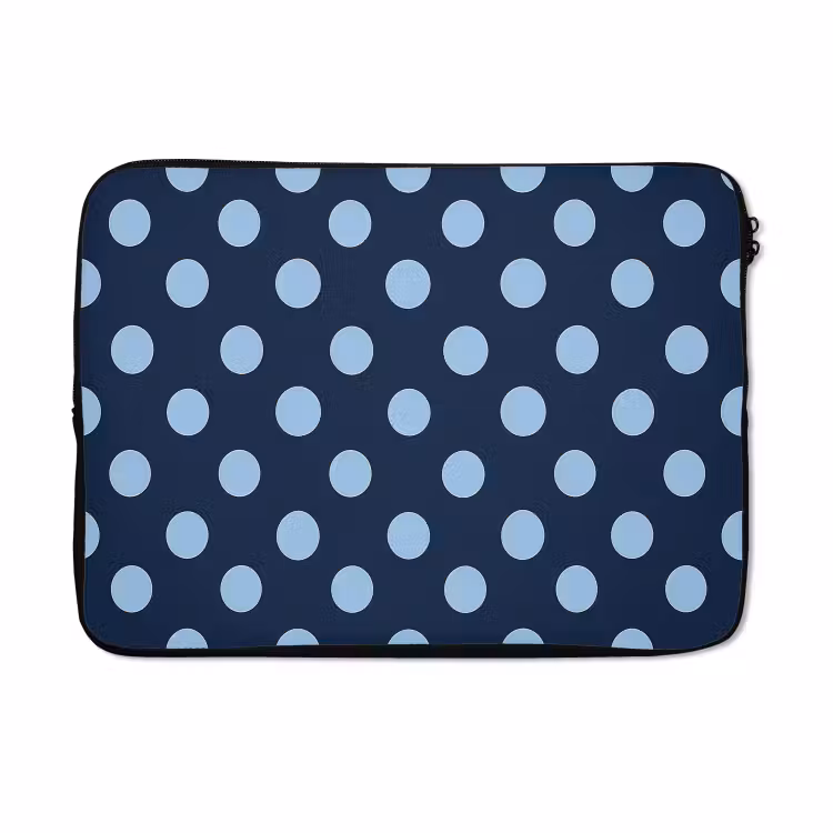 Laptophoes - Klassiek - Dots - Blauw — 5