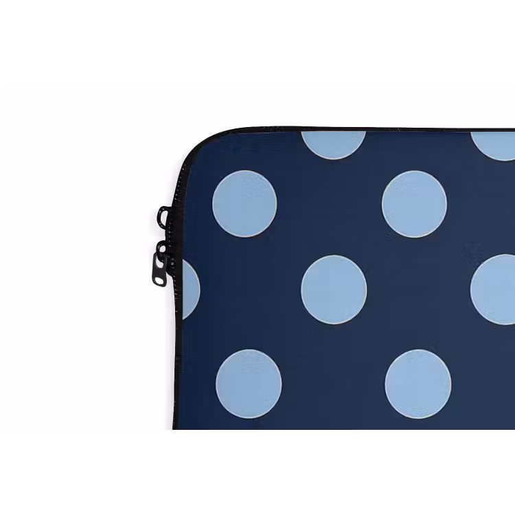 Laptophoes - Klassiek - Dots - Blauw — 6