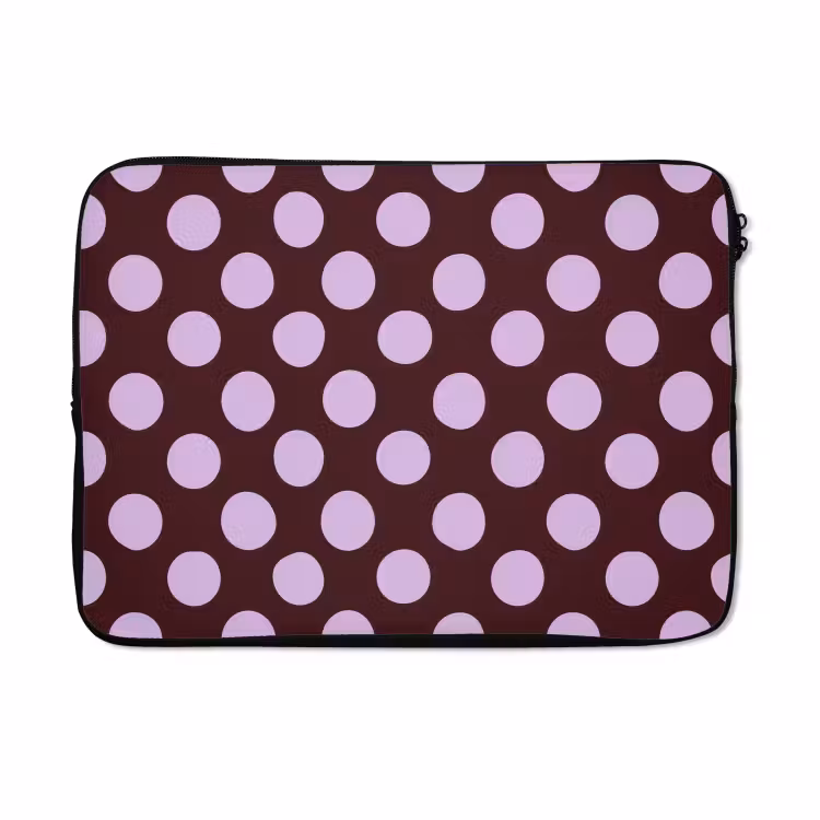 Laptophoes - Klassiek - Stippen - Paars — 5
