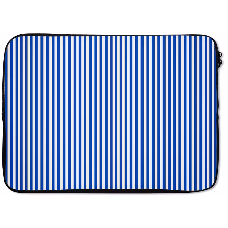 Laptophoes - Klassiek - Strepen - Blauw — 1