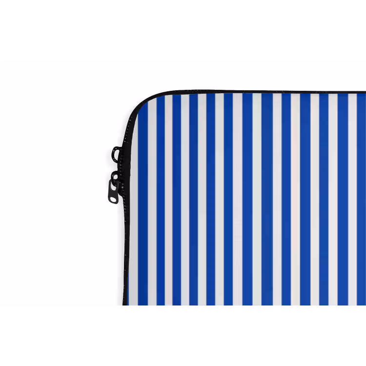 Laptophoes - Klassiek - Strepen - Blauw — 6