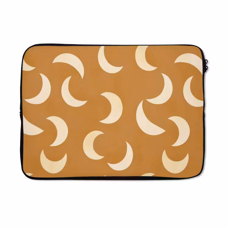 Laptophoes - Manen - Patroon - Oker — 5