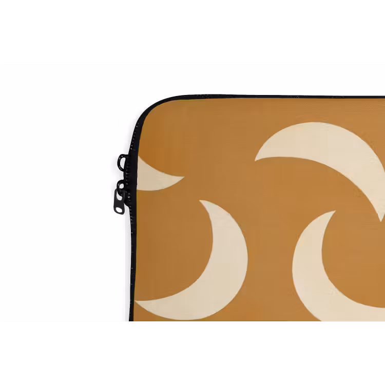 Laptophoes - Manen - Patroon - Oker — 6