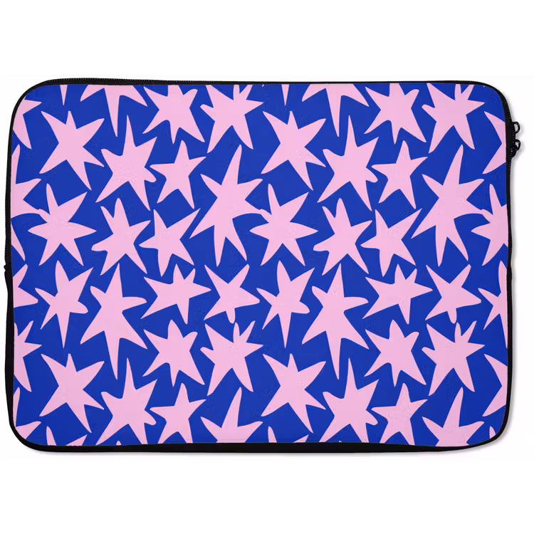 Laptophoes - Modern - Sterren - Blauw — 1